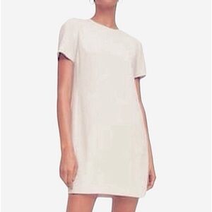 Aritzia Babaton Women Patricio Short Sleeve Pockets T-Shirt Dress Cream US 2